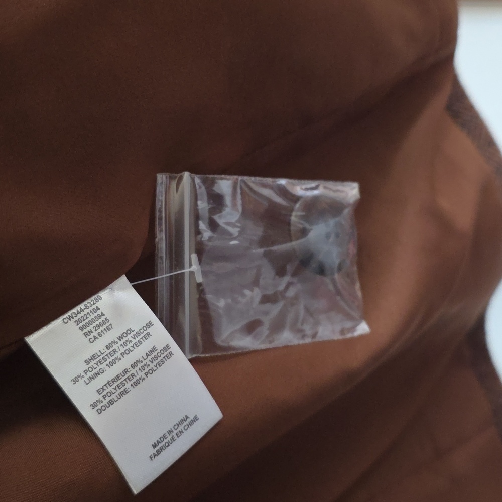 Pendleton Brown Herringbone Pea Coat - image 8